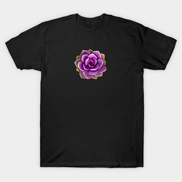 Pink Succulent T-Shirt by Kraina